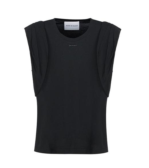 后腰镂空解构T恤 商品图0