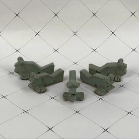 日本金鱼筷子架 5枚装 原盒保留 实物见视频