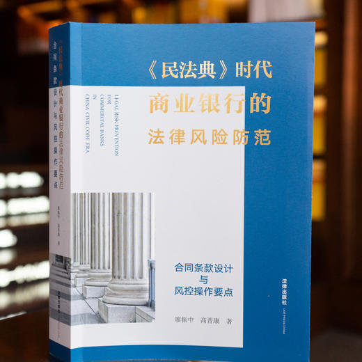 廖振中x高晋康联袂出品 • 王卫国倾情作序推荐 ：「民法典时代商业银行的法律风险防范：合同条款设计与风控操作要点」丨聚焦民法典及配套新规、司法案例与银行法律风险控制中难点问题三位一体 商品图4