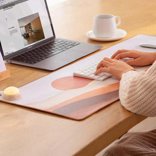 向物手绘插画电发热暖桌垫办公桌超大加热鼠标垫创意拍拍灯式开关 商品图5