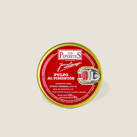 贝贝德斯红椒章鱼罐头 120g 商品图0