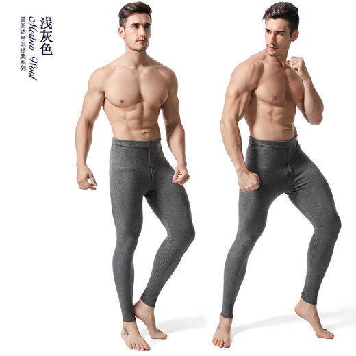 冬季保暖必备舒适无缝裤 抗起球单面羊毛裤  拒绝臃肿保暖裤 商品图11