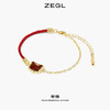 ZEGL设计师本命年礼物虎年鸿运女红绳手链生肖属虎红玛瑙小众手饰 商品缩略图1