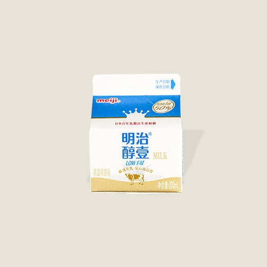 明治醇壹低脂肪牛奶 200ml 商品图0