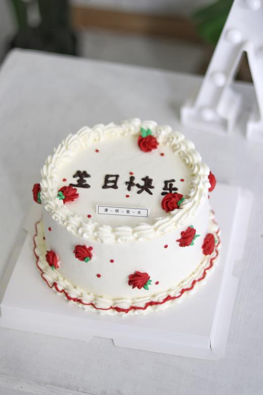 【生日蛋糕】手绘玫瑰款 商品图0
