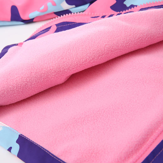 【限时福利】新款儿童外套男女款秋冬加绒外套冲锋衣秋冬防风防水外套冬季大童装 商品图5