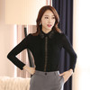 2021秋冬韩版加绒加厚女装打底衫上衣娃娃领长袖蕾丝衫  YX8122 商品缩略图3