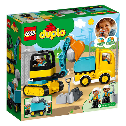 5702016618204 乐高Lego乐高积木玩具得宝系列10931翻斗车和挖掘车套装儿童玩具 商品图1