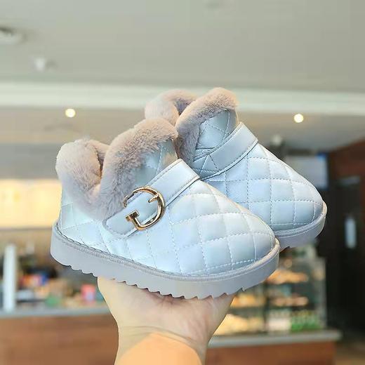 辛巴之星韩版儿童雪地靴亮面防水加厚保暖女童靴子女孩加绒棉童鞋 商品图2