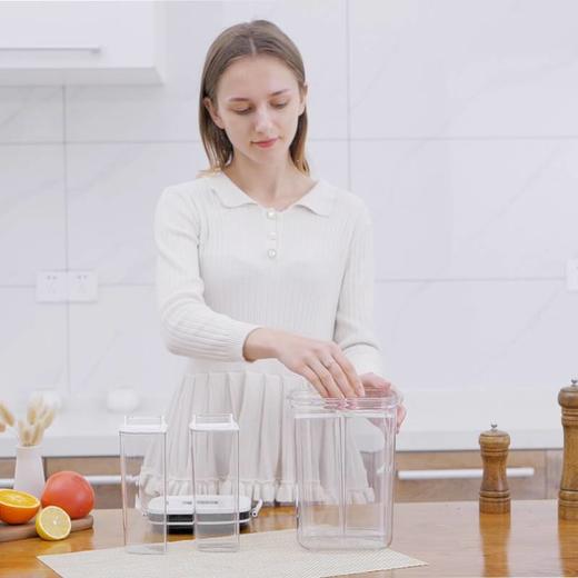 百斯福自动抽真空储物罐智能奶粉咖啡罐密封盒家用带盖辅食罐子 商品图1