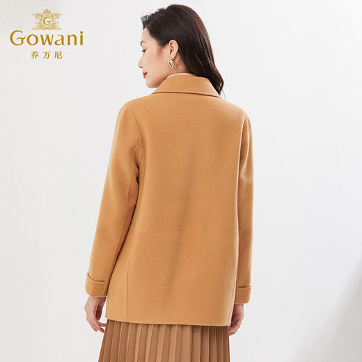 【100%绵羊毛】【重磅绵羊毛】乔万尼大衣新款短款显瘦EI4B553 商品图3