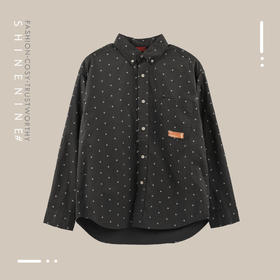 B11932139十字星星装饰长袖衬衫