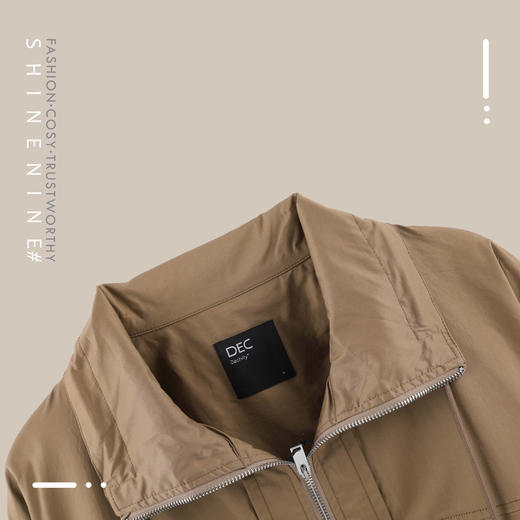 P119675106多口袋短款休闲风衣 商品图1