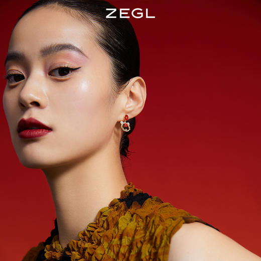 ZEGL虎年本命年礼物虎虎生威耳环女ins风小众耳钉925银针秋冬耳饰 商品图3