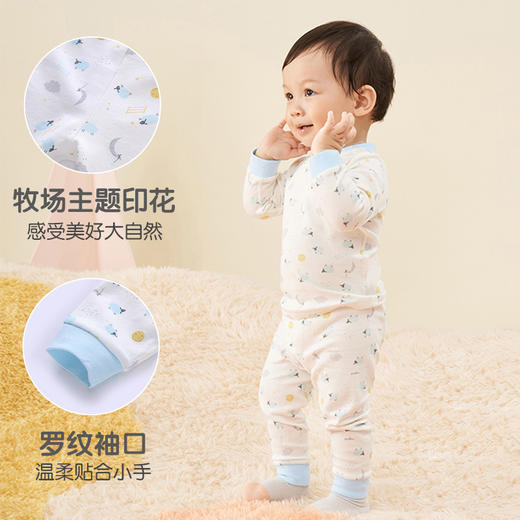 英氏婴儿内衣套装宝宝家居服赛柔丝睡衣YLNKJ01022A YLNKJ01023A 商品图3