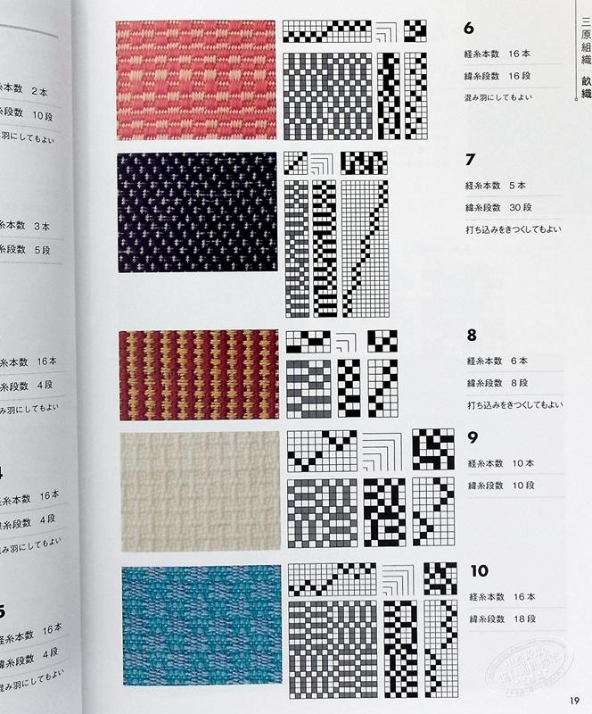 中商原版 手织组织图事典日文原版手織りの組織図事典彦根爱