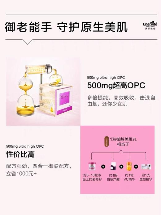 #新版#澳洲Enervite澳乐维他葡萄籽美丽丸子御龄美肌丸焕肤丸 商品图11