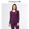 Threegun三枪 【舒肤莱卡棉】花边圆领女士保暖内衣套装-22874D2W1 商品缩略图2