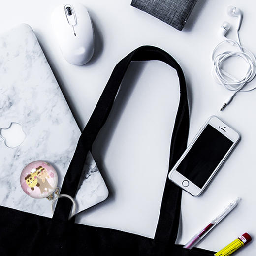 24片  球体钥匙扣拼图 A3379 面包树- 樱花纷飞 商品图1