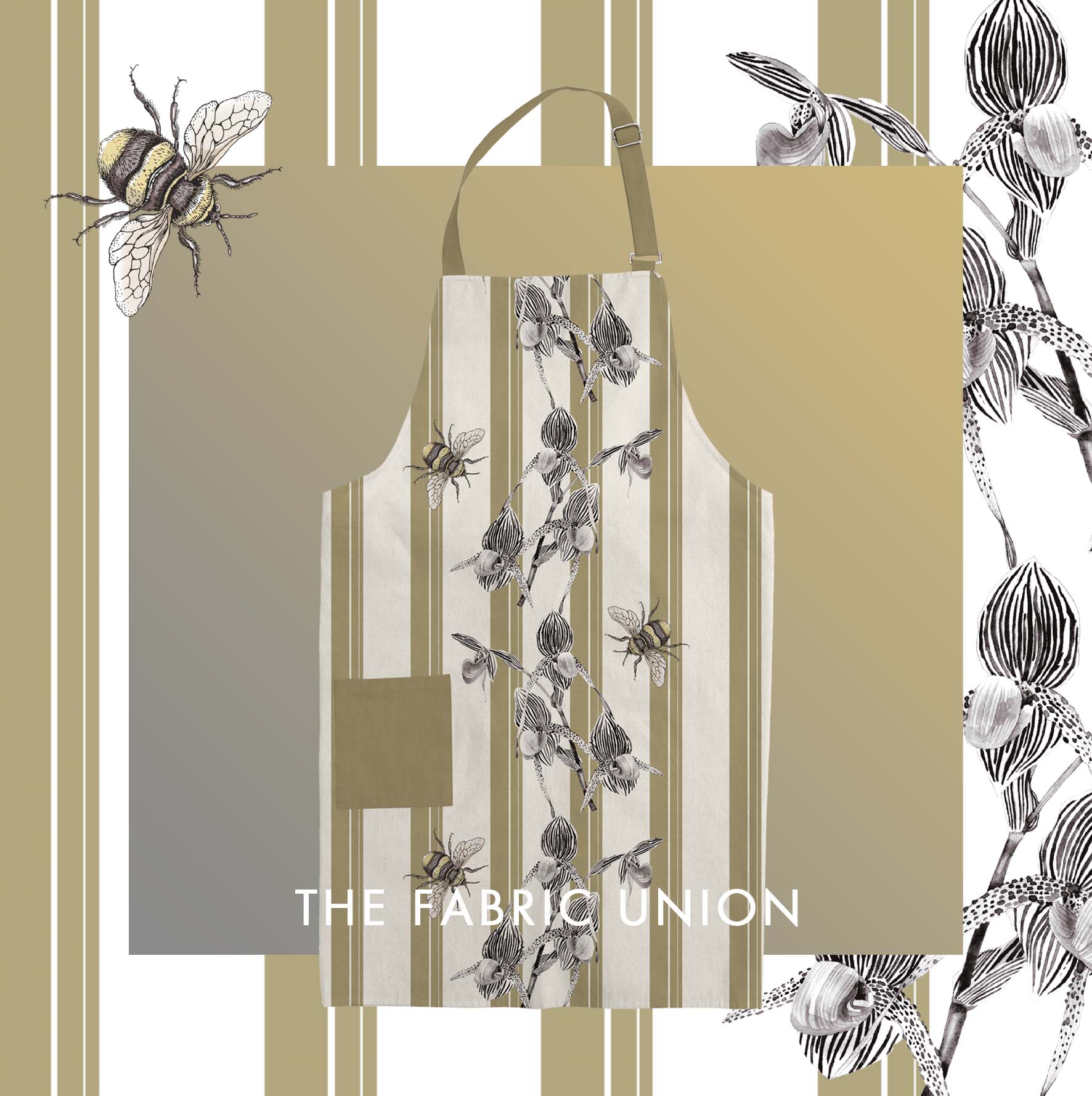 THE FABRIC UNION「BIBA的复兴」系列 棉麻印花厨用围裙