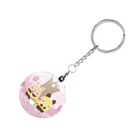 24片  球体钥匙扣拼图 A3379 面包树- 樱花纷飞