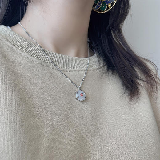 【宫里项链】 平安永固翡翠吊坠项链   商品图2