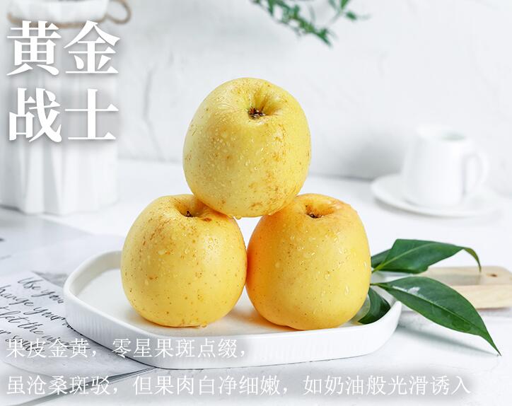 黄金战士王林苹果富士苹果7.5-8.5斤礼盒装纯甜多汁酥脆苹果