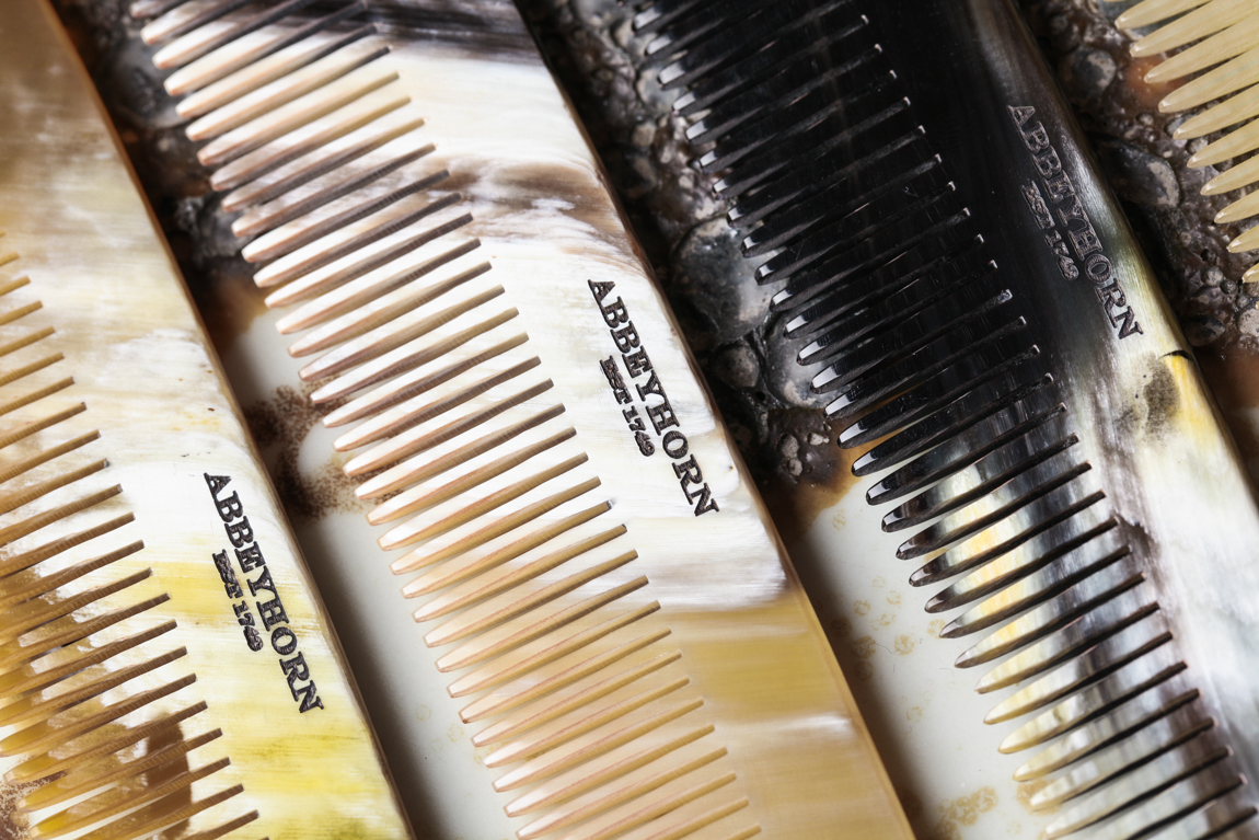 abbeyhorn 单齿天然牛角梳