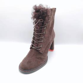 lFGJ 10703时尚方跟羊猄皮时尚女靴