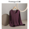 Threegun三枪 【轻薄德绒】圆领女士长袖上衣打底衫-23434A1W1 商品缩略图0
