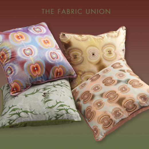 THE FABRIC UNION「Lichtung林中空地」系列 天鹅绒印花抱枕 商品图1