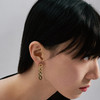 雷诺冷淡风链条耳钉2021年新款男女同款潮流潮酷小众饰品 商品缩略图5