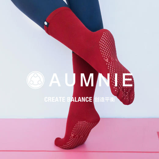 长筒防滑专业瑜伽五指袜 商品图6