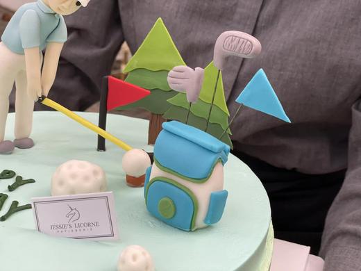 高尔夫定制半翻糖蛋糕 商品图3