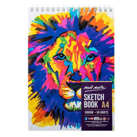 蒙玛特素描本MSB0085D狮子速写本50页彩铅空白绘画本