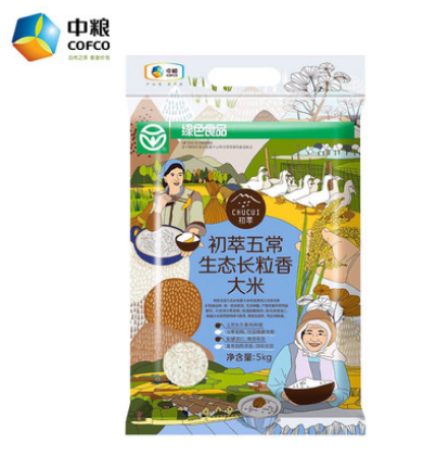 中粮初萃五常生态长粒香大米5kg东北大米72小时发货
