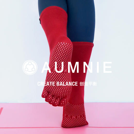 长筒防滑专业瑜伽五指袜 商品图7