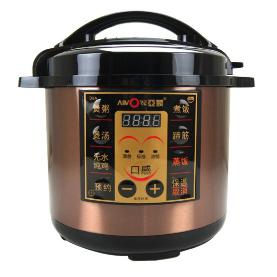 亚蒙 电压力锅 D8A 8L超大容量多功能加厚黑晶不粘蜂窝内胆