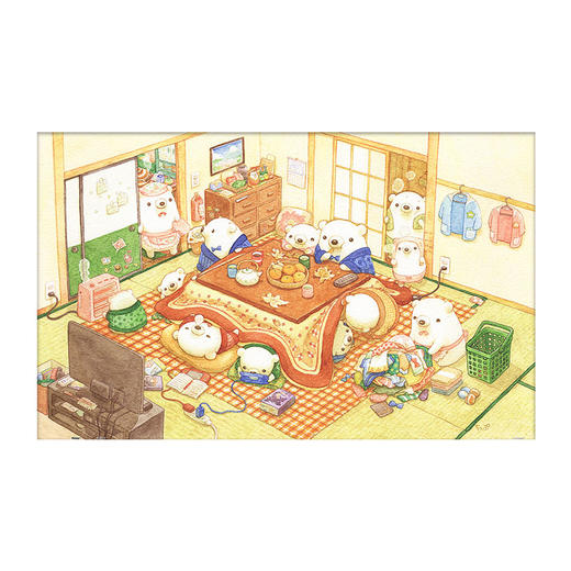 【折扣产品 不退换】1000片 平面拼图 塑料拼图 H2222 山碕阳子-被炉 商品图0