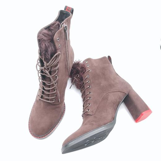 lFGJ 10703时尚方跟羊猄皮时尚女靴 商品图3