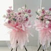 粉黛-粉色系开业花篮一对 商品缩略图0