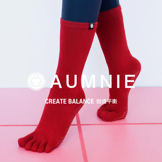 长筒防滑专业瑜伽五指袜 商品图8