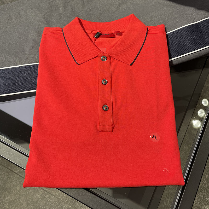 纽约大宝 hugo boss男士新款红标棉质弹性纯色商务休闲短袖polo衫