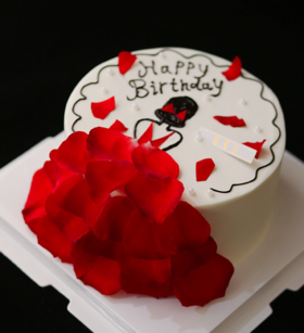 蛋糕定制—玫瑰裙摆