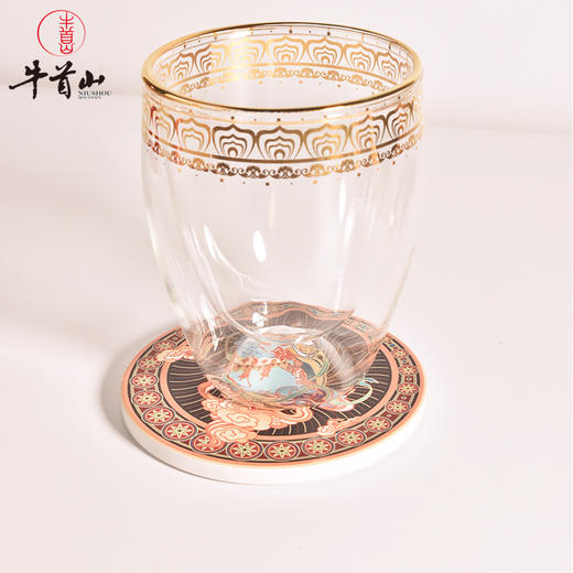 牛首山文创瑞兽祈福运杯垫隔热加厚软底陶瓷国潮纪念礼品生日礼物 商品图3