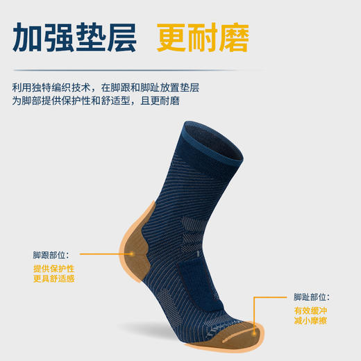 海峰 中级减震保暖 不起水泡 男女款 羊毛袜(Sea To Summit NuyarnSocks)袜子 商品图3