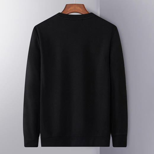 【加绒加厚】罗蒙秋冬男装保暖卫衣男休闲百搭字母印花学院风套头T恤 商品图1