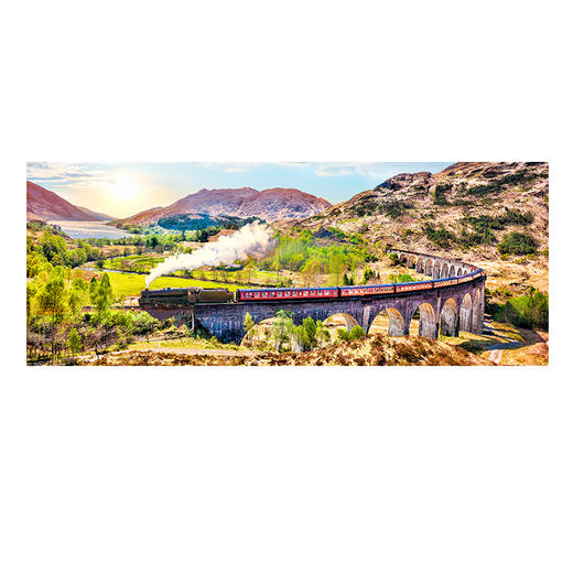 【折扣商品 不退不换】1000片 平面拼图 塑料拼图 H1917 苏格兰-蒸气火车之旅 商品图0