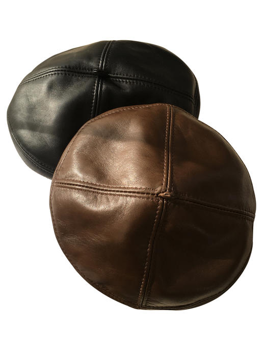 23031 荒漠图腾 羊皮贝雷帽 绵羊皮帽子 商品图2