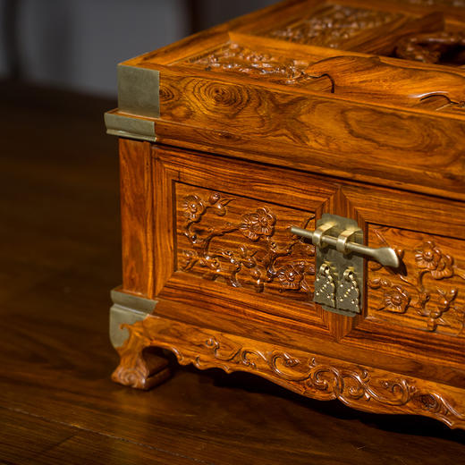 黄花梨梅花纹折叠式镜台 商品图2